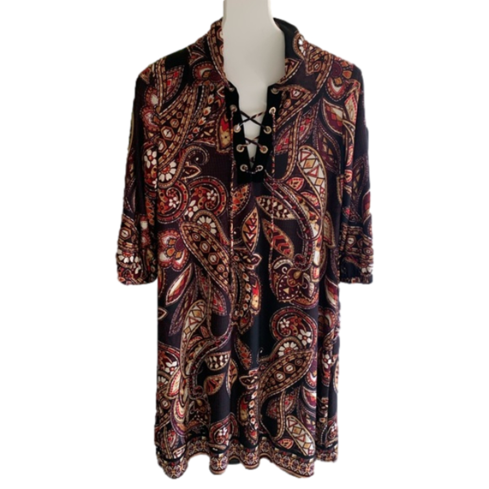 Vintage Paisley Karen Stevens Dress